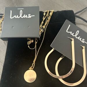 New Lulu’s Necklace and Earrings - 2 pieces!
